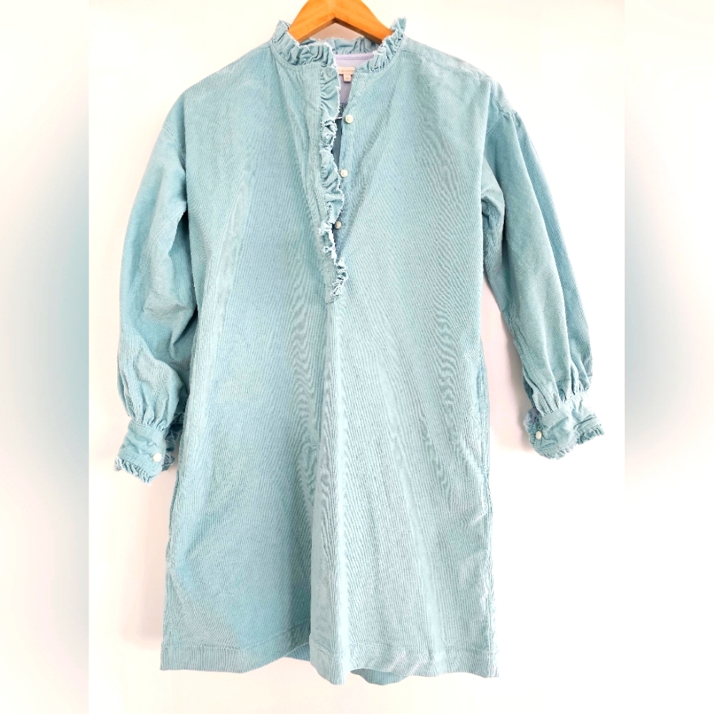 Ann Mashburn Light Blue Corduroy Dress - XS